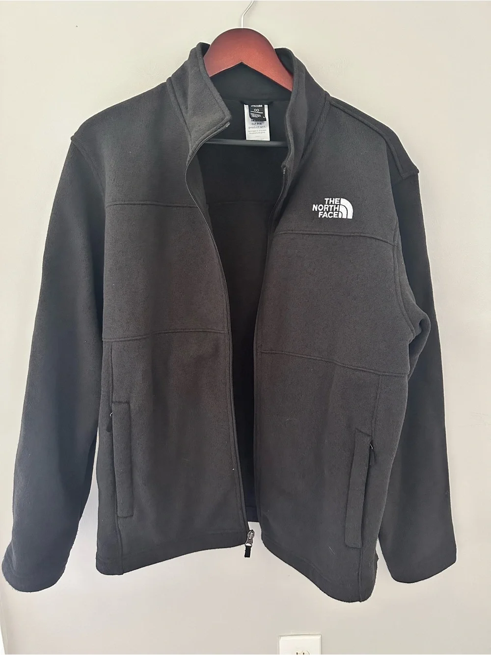 The North Face Men’s Black Fleece Jacket Fall Winter Cozy Layer Sz M